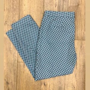 Not Your Daughters Jeans Blue Pattern Capris